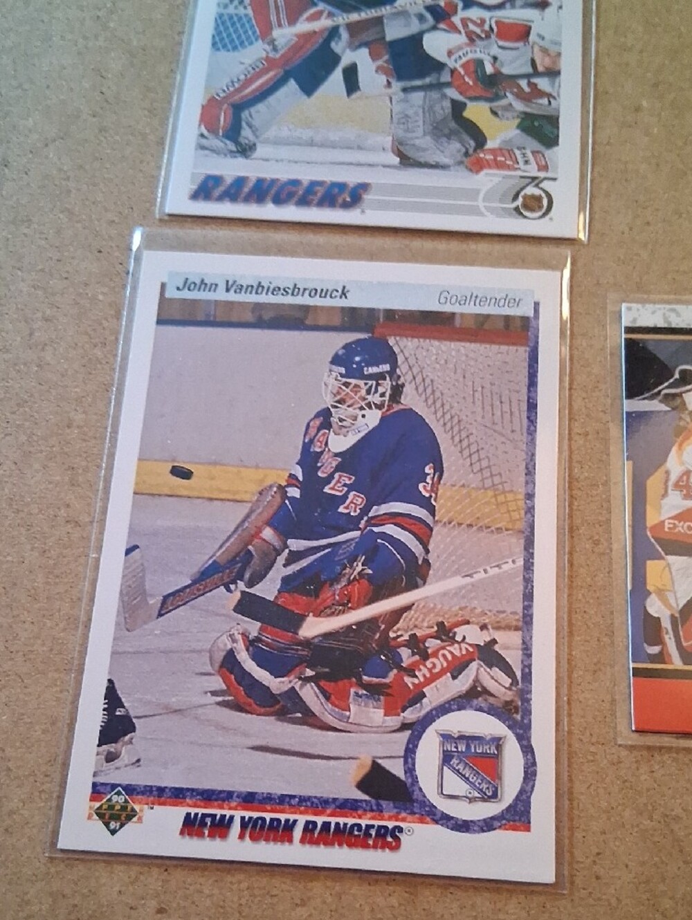 Vintage John Vanbiesbrouck Hockey Card Lot - Red, White, Blue - Picture 7 of 16